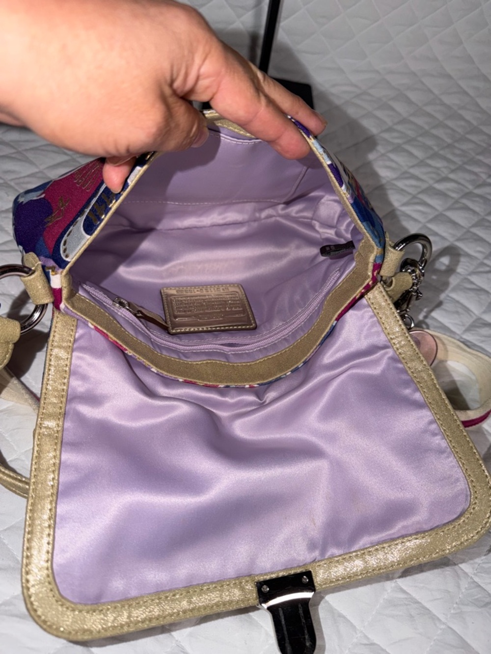 Coach Poppy graffiti print purse - Picture 8 of 10